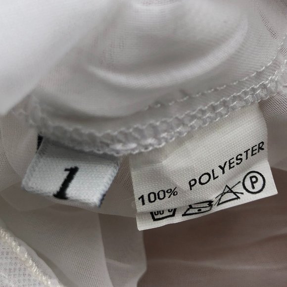 Vintage Ethereal Sheer Crinkle Slip Dress Overdress Underdress S/M - Picture 17 of 17